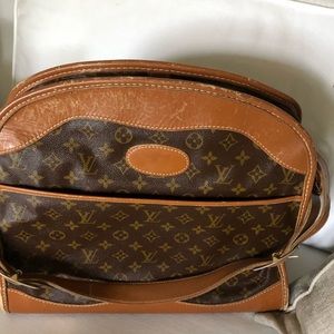 Saks Mono FC Travel Bag Purse Tote Toiletry